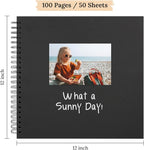Scrapbook 12x12 Inch DIY Scrapbook Album Hardcover Kraft Paper 100 pages/50 - Image 2
