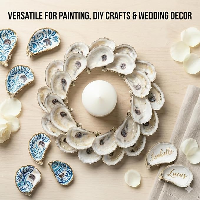 20PCS 4"-5" Large Oyster Shells - Image 7