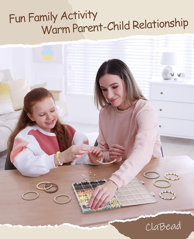 ClaBead Bracelet Making Kit 3200Pcs, Clay Beads Bracelet Kit - Image 5
