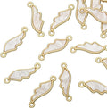 Pack of 20 Shell Charms Gold Plated Pendants Color Retention Pendants by Zicdije