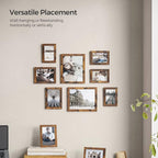 SONGMICS Picture Frames, Collage Picture Frames Set of 10, Two 8x10, Four 5x7 - Image 3