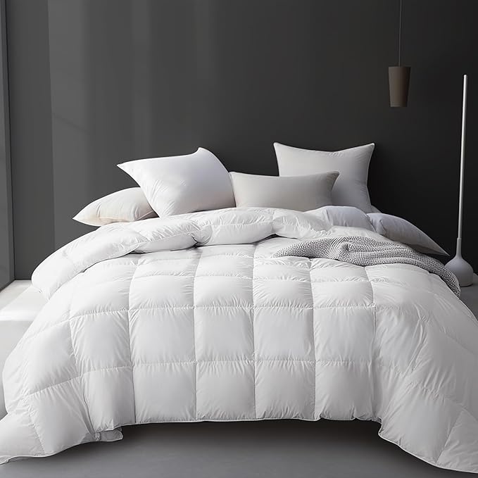 Hotel Grand Luxury White Goose Feather Down Fiber Comforter Full Queen Size by Unknown
