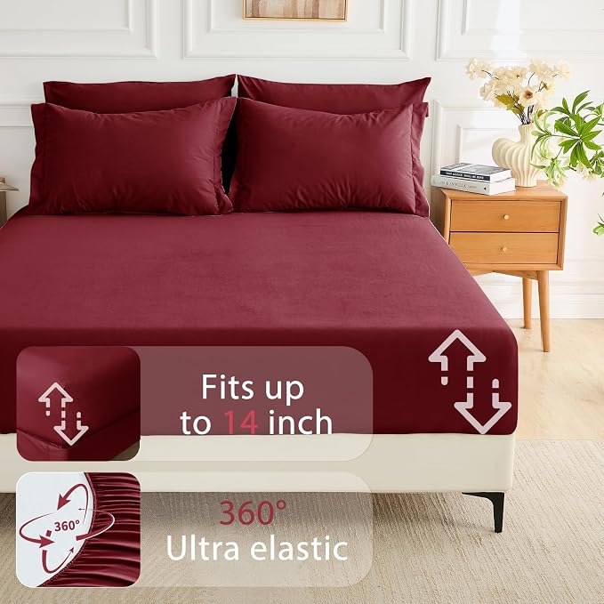 MUXHOMO 7 Pieces King Comforter Set, Soft Bed in a Bag King Size, All Season - Image 6