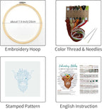 Louise Maelys Highland Cow Floral Embroidery Kit - Image 2