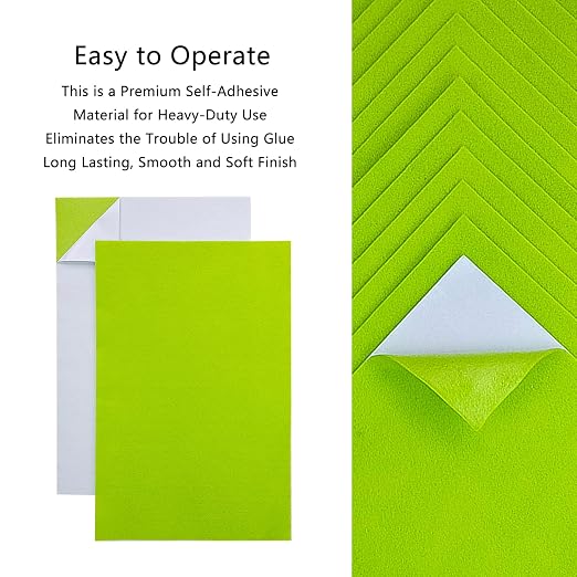 Jtnohx Self Adhesive Felt Sheets, 12 Pieces Felt Fabric - Image 4