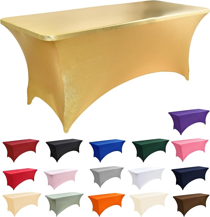 2-Pack 4ft Spandex Table Covers - Image 3