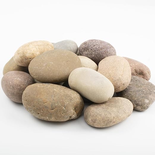 20 LBS Large Natural River Rocks – 2-3.5 Inch Unpolished Decorative Pebbles - Image 3