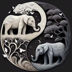 Eiazuiks Diamond Painting Kits for Adults, Elephant 5D DIY Diamond Art Kits by Eiazuiks
