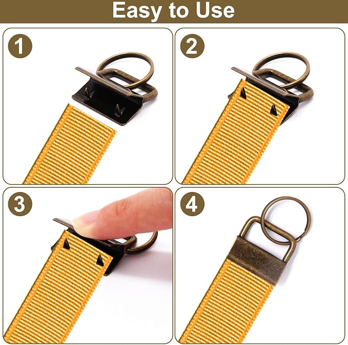 Key Fob Hardware, Key Lanyard, Keychain Making Kit Crafts DIY Supplies - Image 3