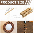 MECCANIXITY 7.9" Natural Driftwood Pieces, 0.3" to 0.7" Dia Driftwood Twigs - Image 2