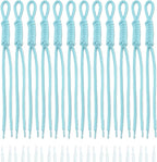 KJML DIY Paracord Keychain 12pcs Paracord Rope Keychain Braided Cord Rope Bag by KJMLDIY