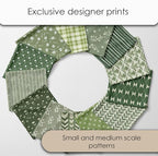 Cotton Satin Patchwork Fabric Panel – 35 Designs, 20×20 cm Squares, Single - Image 3
