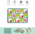 Tvmania Ice Cube Trays Set of 2, 15-Cube Silicone Molds - Image 3