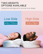 Elviros Cervical Memory Foam Pillows - Image 4