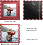 8X8 Wavy Picture Frame With Mat - Image 3