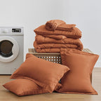Love's cabin Full Comforter Set Terracotta, 7 Pieces Full Bed in a Bag - Image 6