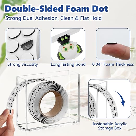 400 PCS 1mm Double Sided Foam Dots - Image 3