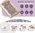 EWJRNSF Diamond Art Kits for Adults Wooden Serving Trays - Image 3