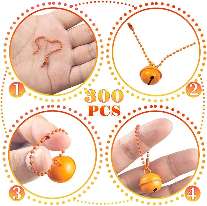 300Pcs Stainless Steel Ball Chain Set, 2.4mm Bead Chains 10 Colors 3.9 Inch - Image 3