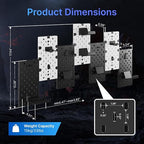 PEGZONE Controller and Headphone Holder Wall Mount, Modular Gaming Pegboard - Image 6