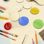 200 Pieces Round Wood Circles for Crafts - Image 4