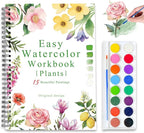 Watercolor Workbooks, 16 Colors Water Color Books Paint Set by Terself