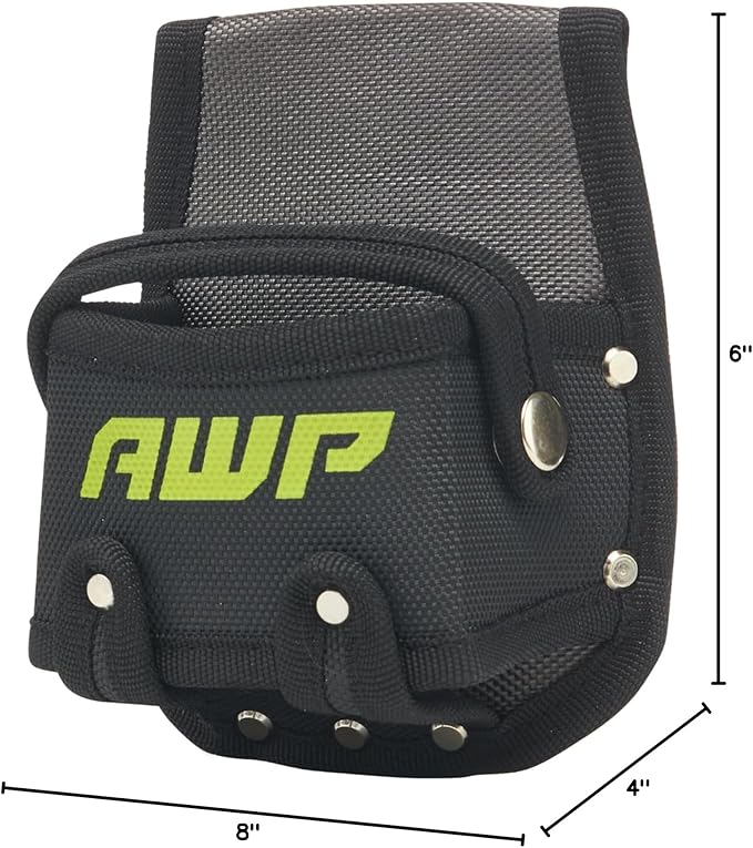 AWP Tape Measure Pouch with Metal Belt Clip and Tunnel Loop, Tool Belt Accessory - Image 6