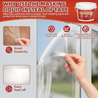 Masking Liquid Tape, Transparent Peelable Coating - Image 3