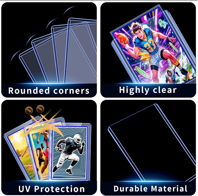 2000 Card Sleeves Toploads for Cards, Premium Standard Size Trading Hard - Image 2