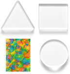 Ripeng 3 Pack Monoprinting Print Plates 3 Inch Small Gel Printing Plates by Ripeng