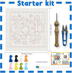INFUNLY Clownfish Punch Needle Kit Cute Fish DIY Embroidery Punch Needle Set - Image 4