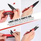 WORKPRO 2-in-1 Folding Knife/Utility Knife, Quick-Change Box Cutter - Image 5