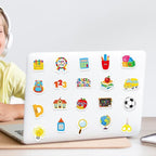 300Pcs Back to School Foam Stickers, Colorful Self-Adhesive First Day of School - Image 2