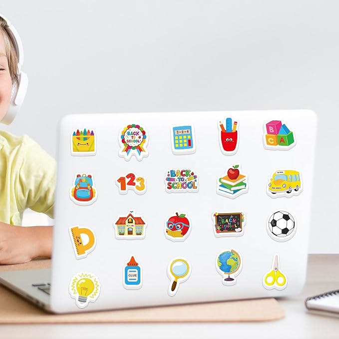300Pcs Back to School Foam Stickers, Colorful Self-Adhesive First Day of School - Image 2