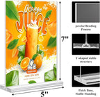 Acrylic Sign Holder 5x7, 6 Pack Clear Plastic Table Display Vertical - Image 5