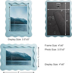 4x6 Wavy Picture Frame With Mat - Image 3