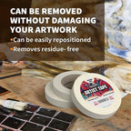 3 Pack White Artist Tape - Image 3