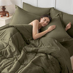 JOLLYVOGUE California King Comforter Set, Ultra-Soft Bed in a Bag Cal King Size - Image 7