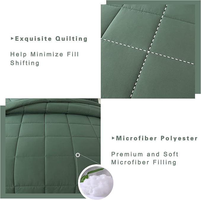 DOWNCOOL Queen Comforter Set -All Season Bedding Comforters Sets - Image 4