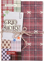 icceemee 160 Sheets of pinstripe Scrapbook Paper, journaling Scrapbook Supplies - Image 7