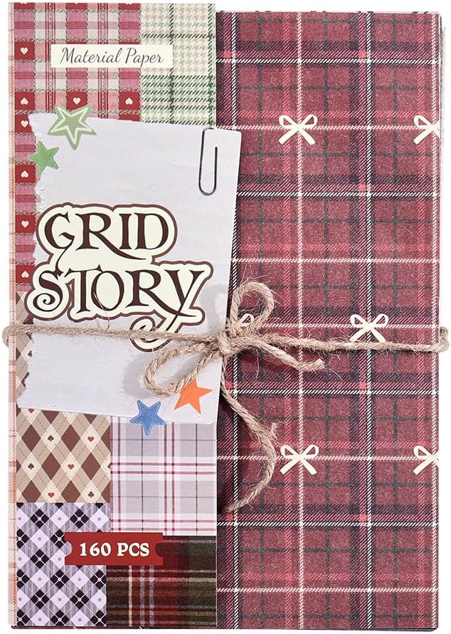 icceemee 160 Sheets of pinstripe Scrapbook Paper, journaling Scrapbook Supplies - Image 7