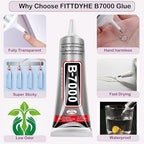 B7000 Jewelry Glue for Making, FITTDYHE 1PCS 50ML/1.69 fl oz Clear Adhesive for - Image 3