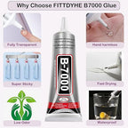 B7000 Jewelry Glue for Jewelry Making, FITTDYHE 3PCS 50ML/1.69 fl oz Clear - Image 3
