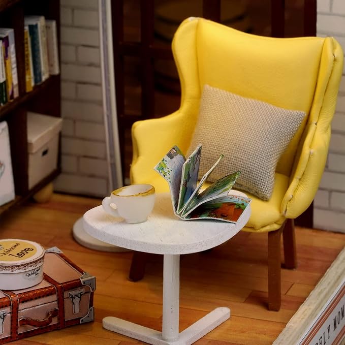 CUTEROOM DIY Doll House Miniature Furniture Wooden House Kit - Image 6