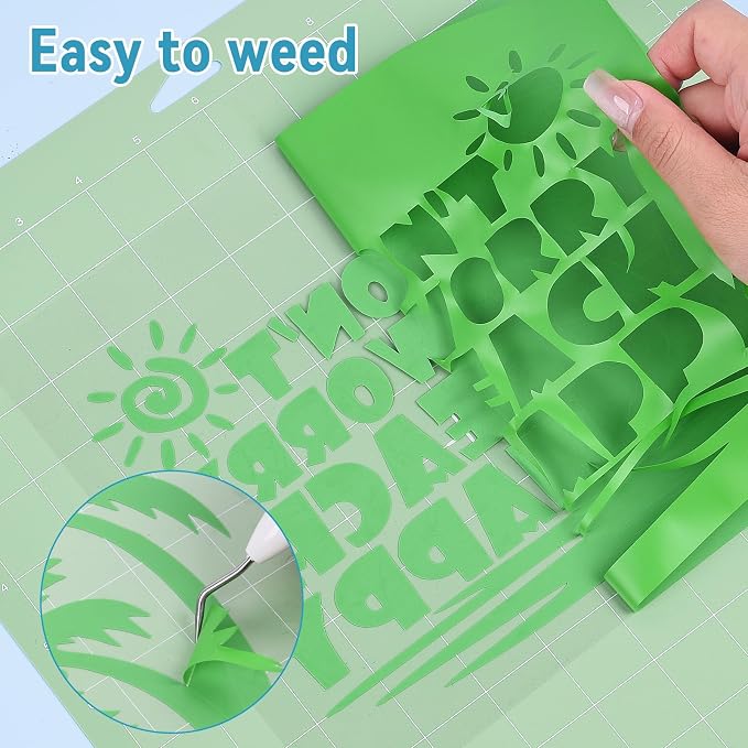 Green Heat Transfer Vinyl 12" x 10ft Green Iron On Vinyl - Image 3