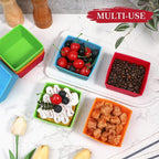 Webake 3.5 Inch Jumbo Baking Cups Reusable Silicone Square Cupcake Liners - Image 4