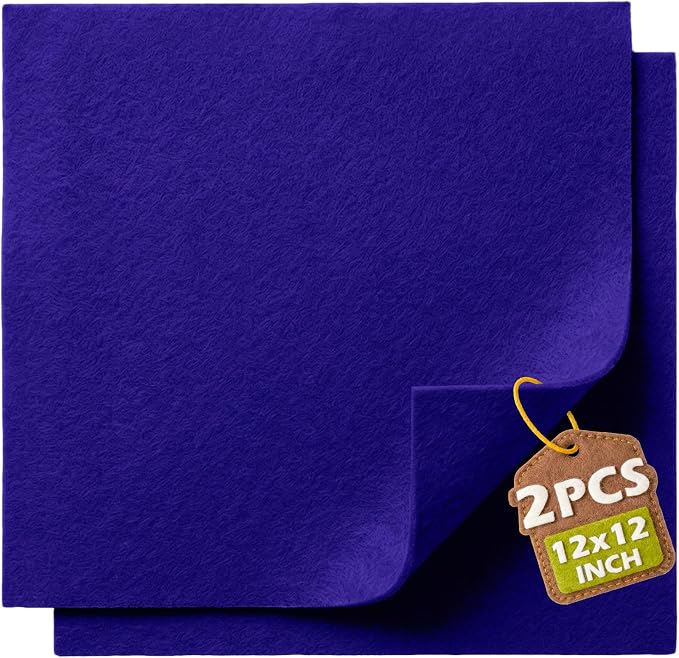 Royal Blue Soft Felt Sheets for Crafts, 1.6mm Thick, Handmade Crafts, DIY by Grainear