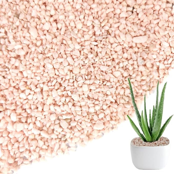 HappyFiller 2-5mm Light Pink Pea Gravel, Fairy Garden Mini Rocks, 0.88 LB | by HappyFiller