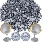 300Pcs Silver Sealing Wax Beads, Vintage Wax Seal Beads - Image 3