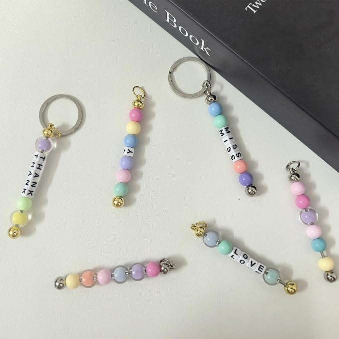 20 Pcs Beadable Keychain Bars Blanks Keychain Making Supplies - Image 6